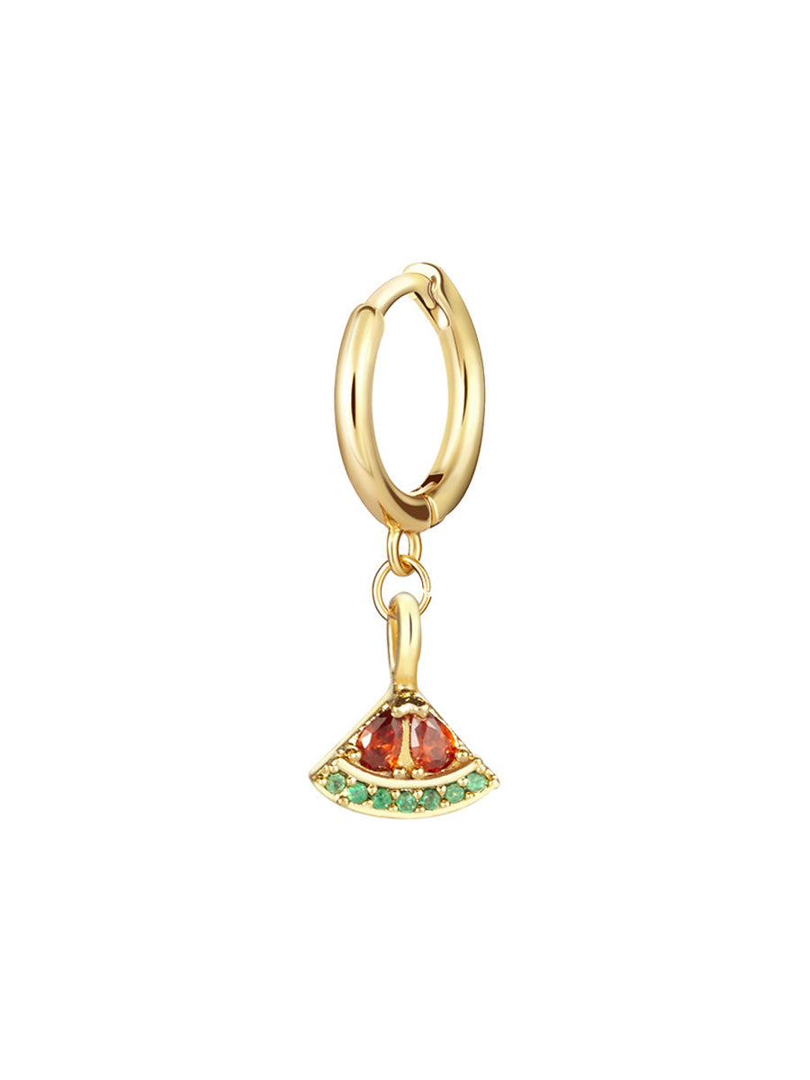 Multicolor Zircon Fruit Mix Match Earrings