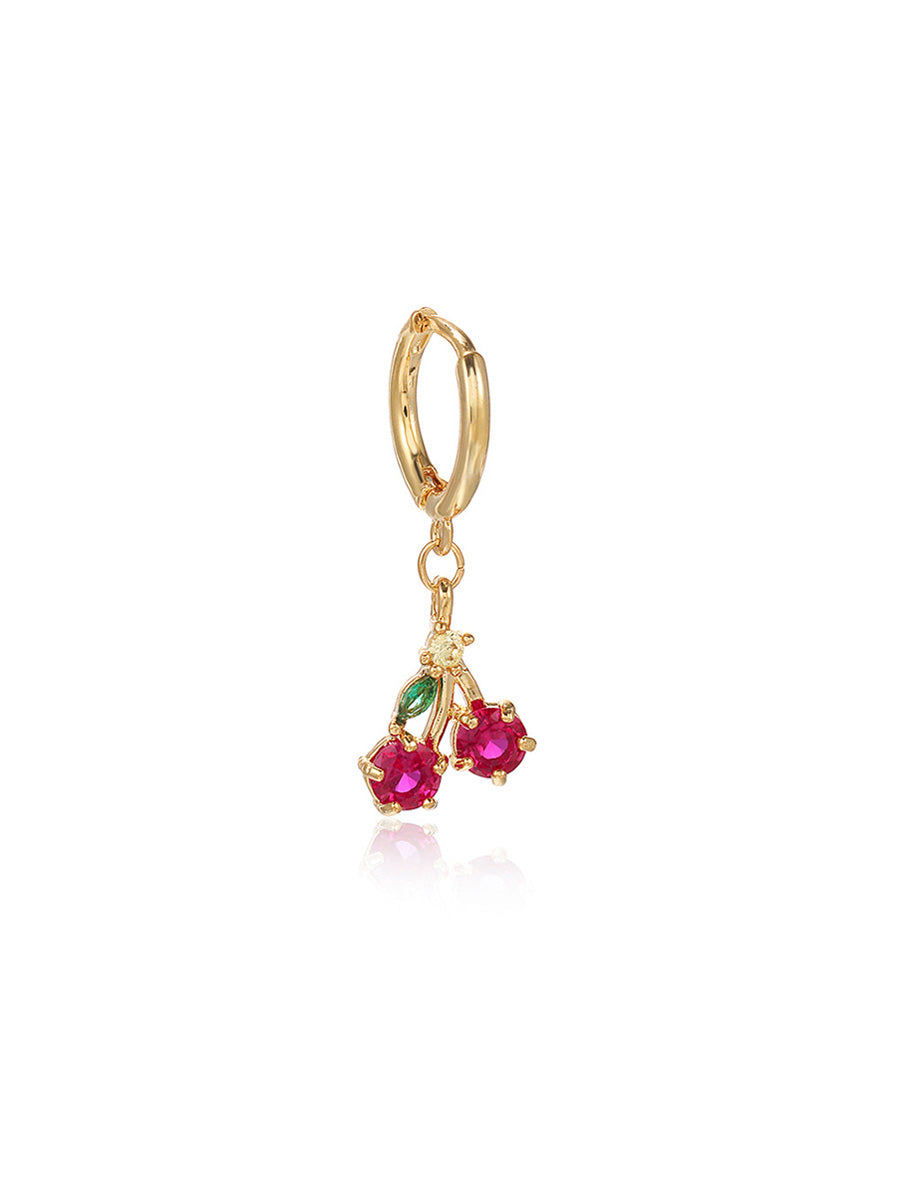 Multicolor Zircon Fruit Mix Match Earrings