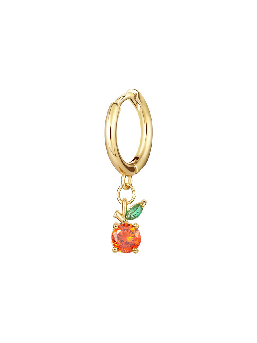 Multicolor Zircon Fruit Mix Match Earrings