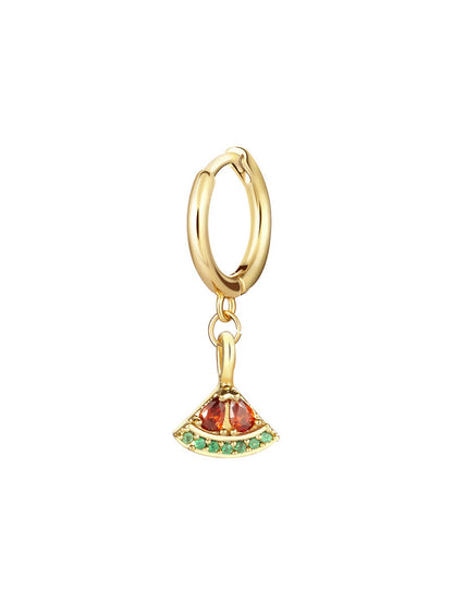 Multicolor Zircon Fruit Mix Match Earrings