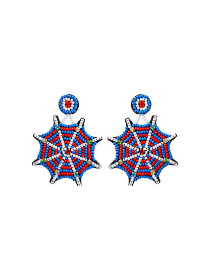 Handmade Beading And Embroidery Halloween Earrings