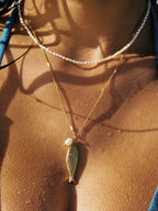 Golden Fish Pendant Jewelry