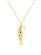 Golden Fish Pendant Jewelry