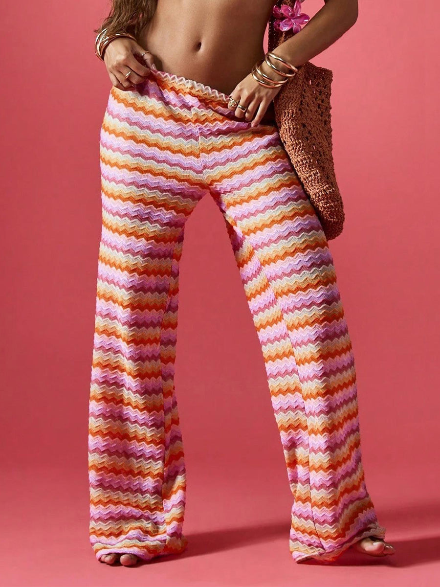 Summer Coastal Strip Pants