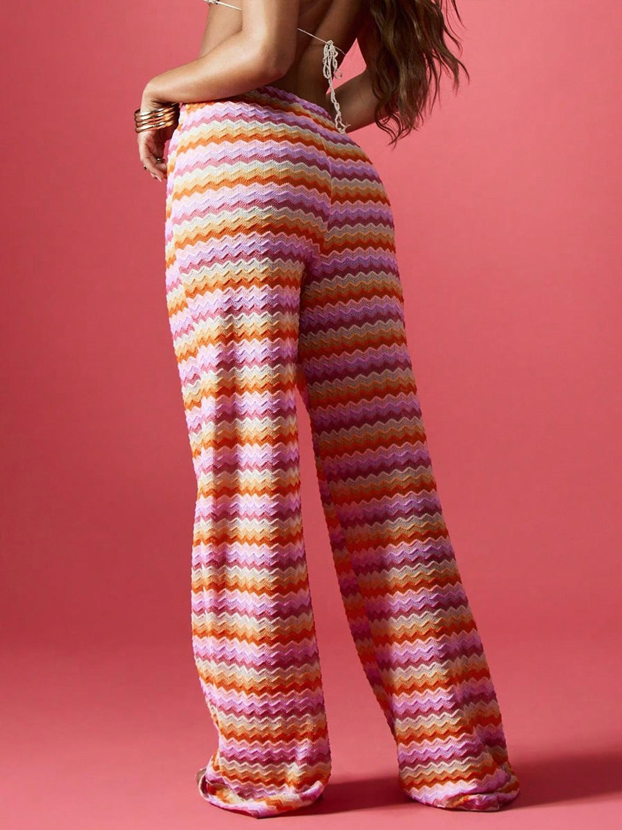 Summer Coastal Strip Pants
